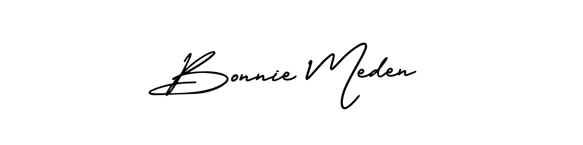 Check out images of Autograph of Bonnie Meden name. Actor Bonnie Meden Signature Style. AmerikaSignatureDemo-Regular is a professional sign style online. Bonnie Meden signature style 3 images and pictures png