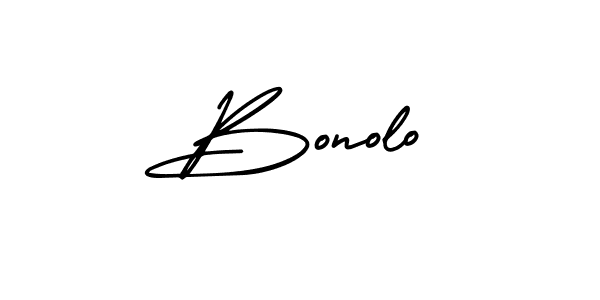 You should practise on your own different ways (AmerikaSignatureDemo-Regular) to write your name (Bonolo) in signature. don't let someone else do it for you. Bonolo signature style 3 images and pictures png