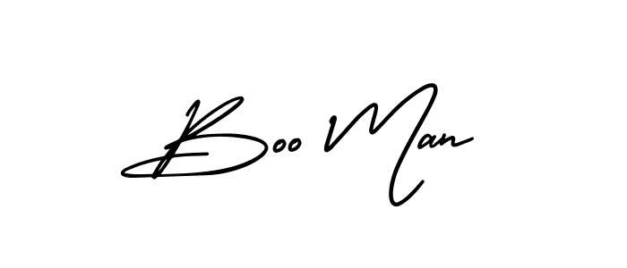 Design your own signature with our free online signature maker. With this signature software, you can create a handwritten (AmerikaSignatureDemo-Regular) signature for name Boo Man. Boo Man signature style 3 images and pictures png