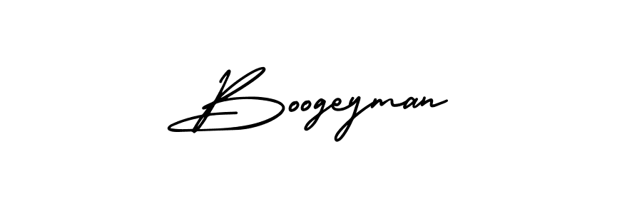 It looks lik you need a new signature style for name Boogeyman. Design unique handwritten (AmerikaSignatureDemo-Regular) signature with our free signature maker in just a few clicks. Boogeyman signature style 3 images and pictures png