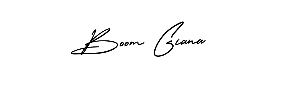 Also we have Boom Giana name is the best signature style. Create professional handwritten signature collection using AmerikaSignatureDemo-Regular autograph style. Boom Giana signature style 3 images and pictures png