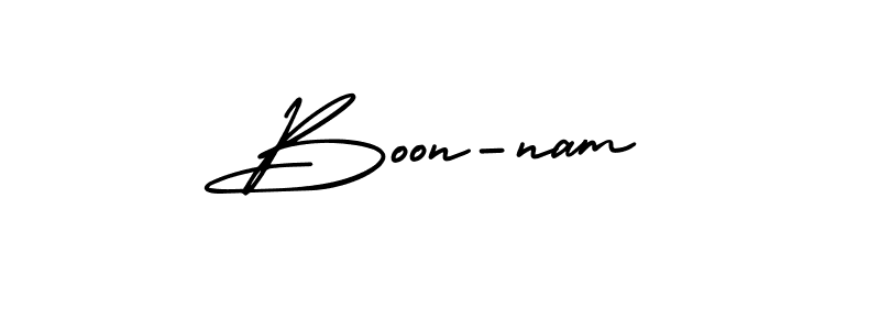 Make a beautiful signature design for name Boon-nam. Use this online signature maker to create a handwritten signature for free. Boon-nam signature style 3 images and pictures png