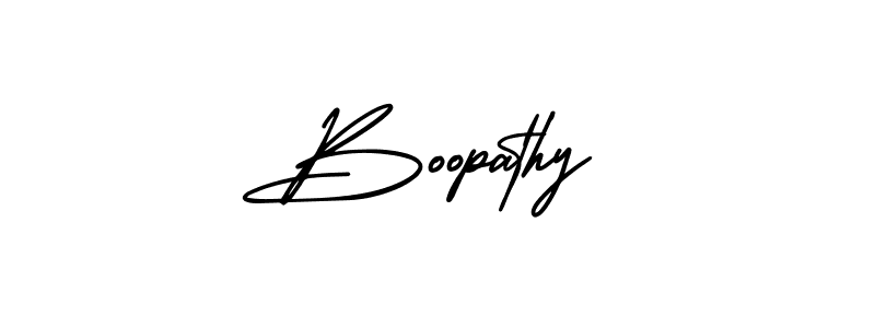 Create a beautiful signature design for name Boopathy. With this signature (AmerikaSignatureDemo-Regular) fonts, you can make a handwritten signature for free. Boopathy signature style 3 images and pictures png