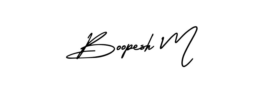 Also we have Boopesh M name is the best signature style. Create professional handwritten signature collection using AmerikaSignatureDemo-Regular autograph style. Boopesh M signature style 3 images and pictures png