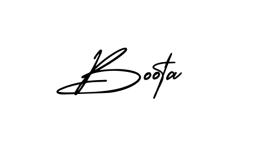 Make a beautiful signature design for name Boota. With this signature (AmerikaSignatureDemo-Regular) style, you can create a handwritten signature for free. Boota signature style 3 images and pictures png