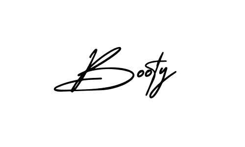 Booty stylish signature style. Best Handwritten Sign (AmerikaSignatureDemo-Regular) for my name. Handwritten Signature Collection Ideas for my name Booty. Booty signature style 3 images and pictures png