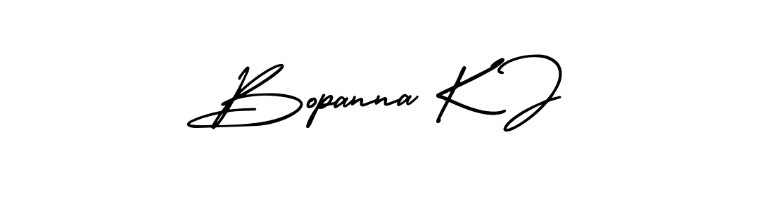 if you are searching for the best signature style for your name Bopanna K J. so please give up your signature search. here we have designed multiple signature styles  using AmerikaSignatureDemo-Regular. Bopanna K J signature style 3 images and pictures png