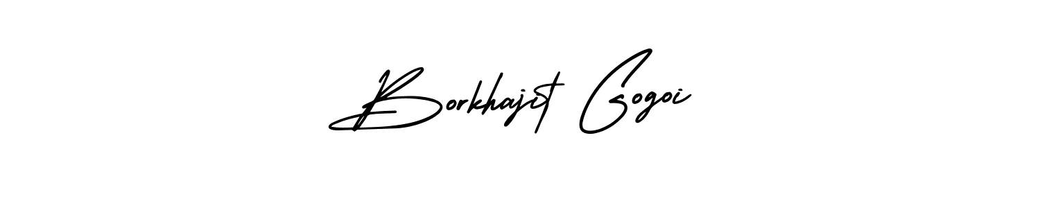 This is the best signature style for the Borkhajit Gogoi name. Also you like these signature font (AmerikaSignatureDemo-Regular). Mix name signature. Borkhajit Gogoi signature style 3 images and pictures png