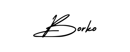 A sleek calligraphic signature for name Borko utilizing AmerikaSignatureDemo-Regular styling. Great for adding personal signatures to photos and art. Borko signature style 3 images and pictures png