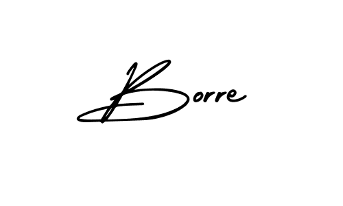 Make a beautiful signature design for name Borre. With this signature (AmerikaSignatureDemo-Regular) style, you can create a handwritten signature for free. Borre signature style 3 images and pictures png