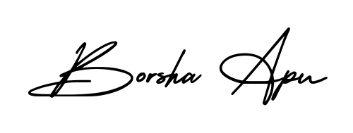 Quickly download Borsha Apu name signature in high-resolution PNG using AmerikaSignatureDemo-Regular style. Ready to insert into PDFs and online applications. Borsha Apu signature style 3 images and pictures png