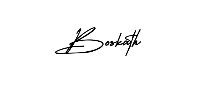 How to make Boskath signature? AmerikaSignatureDemo-Regular is a professional autograph style. Create handwritten signature for Boskath name. Boskath signature style 3 images and pictures png