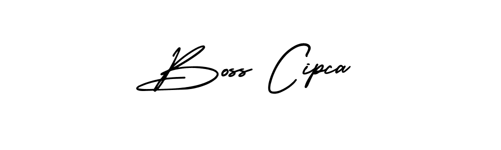 Design your own signature with our free online signature maker. With this signature software, you can create a handwritten (AmerikaSignatureDemo-Regular) signature for name Boss Cipca. Boss Cipca signature style 3 images and pictures png
