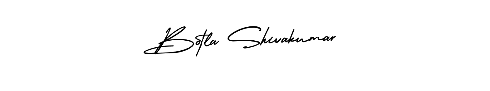 Use a signature maker to create a handwritten signature online. With this signature software, you can design (AmerikaSignatureDemo-Regular) your own signature for name Botla Shivakumar. Botla Shivakumar signature style 3 images and pictures png
