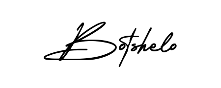 Transform the name Botshelo into a signature masterpiece using AmerikaSignatureDemo-Regular font. Ideal for photographers, artists, and creators looking for watermarks. Botshelo signature style 3 images and pictures png