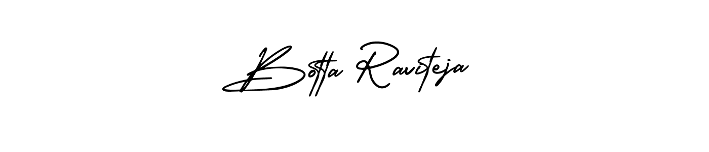 It looks lik you need a new signature style for name Botta Raviteja. Design unique handwritten (AmerikaSignatureDemo-Regular) signature with our free signature maker in just a few clicks. Botta Raviteja signature style 3 images and pictures png