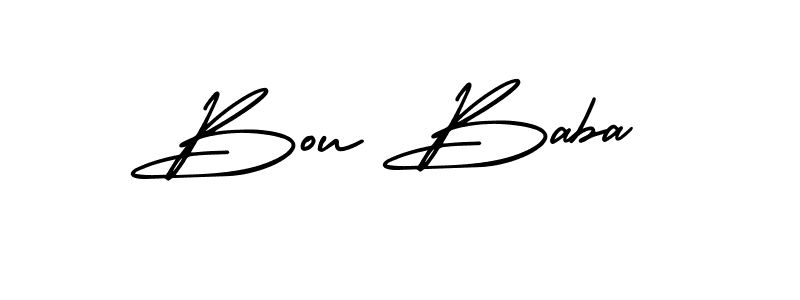 Design your own signature with our free online signature maker. With this signature software, you can create a handwritten (AmerikaSignatureDemo-Regular) signature for name Bou Baba. Bou Baba signature style 3 images and pictures png