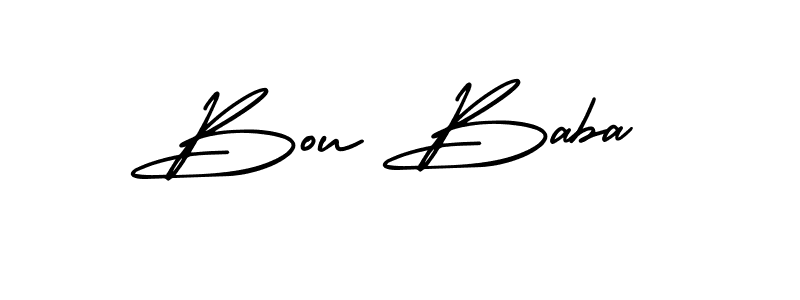 Create a beautiful signature design for name Bou Baba. With this signature (AmerikaSignatureDemo-Regular) fonts, you can make a handwritten signature for free. Bou Baba signature style 3 images and pictures png