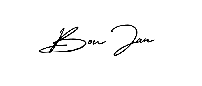 Create a beautiful signature design for name Bou Jan. With this signature (AmerikaSignatureDemo-Regular) fonts, you can make a handwritten signature for free. Bou Jan signature style 3 images and pictures png