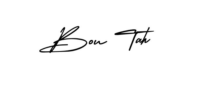Also You can easily find your signature by using the search form. We will create Bou Tah name handwritten signature images for you free of cost using AmerikaSignatureDemo-Regular sign style. Bou Tah signature style 3 images and pictures png