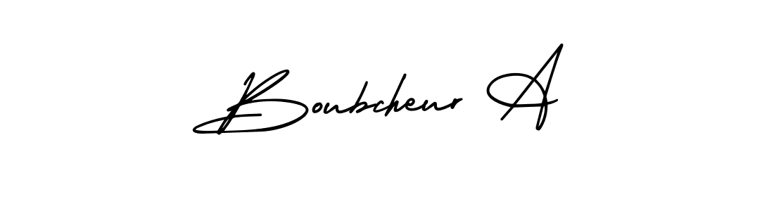 You can use this online signature creator to create a handwritten signature for the name Boubcheur A. This is the best online autograph maker. Boubcheur A signature style 3 images and pictures png