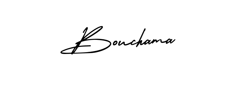 The best way (AmerikaSignatureDemo-Regular) to make a short signature is to pick only two or three words in your name. The name Bouchama include a total of six letters. For converting this name. Bouchama signature style 3 images and pictures png