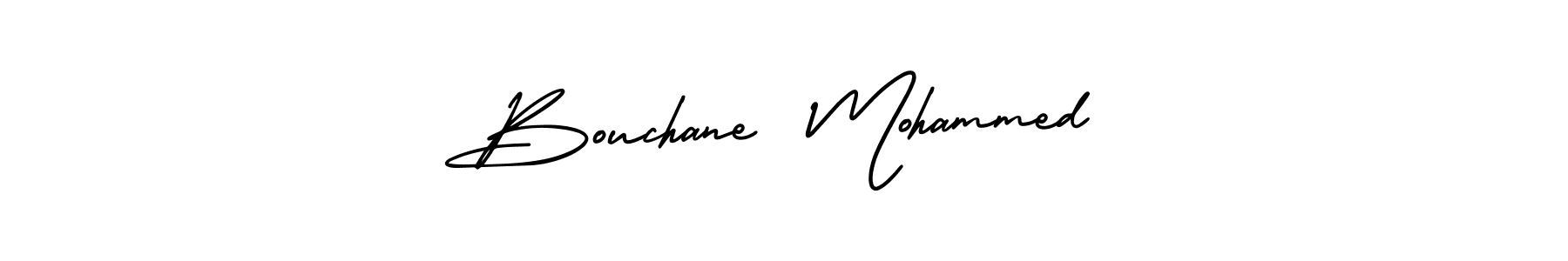 How to Draw Bouchane  Mohammed signature style? AmerikaSignatureDemo-Regular is a latest design signature styles for name Bouchane  Mohammed. Bouchane  Mohammed signature style 3 images and pictures png