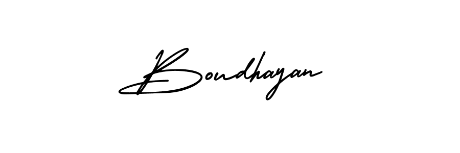 Create a beautiful signature design for name Boudhayan. With this signature (AmerikaSignatureDemo-Regular) fonts, you can make a handwritten signature for free. Boudhayan signature style 3 images and pictures png