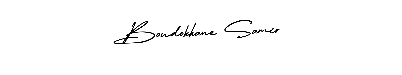 This is the best signature style for the Boudokhane Samir name. Also you like these signature font (AmerikaSignatureDemo-Regular). Mix name signature. Boudokhane Samir signature style 3 images and pictures png