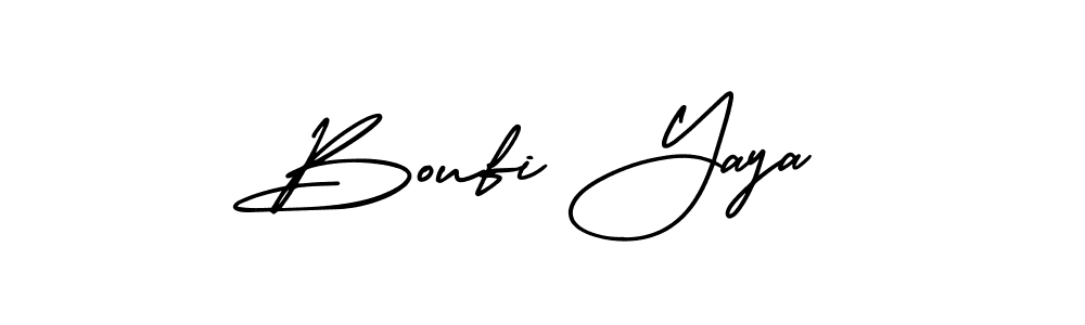 Also You can easily find your signature by using the search form. We will create Boufi Yaya name handwritten signature images for you free of cost using AmerikaSignatureDemo-Regular sign style. Boufi Yaya signature style 3 images and pictures png