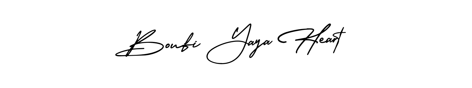 Make a beautiful signature design for name Boufi Yaya Heart. Use this online signature maker to create a handwritten signature for free. Boufi Yaya Heart signature style 3 images and pictures png