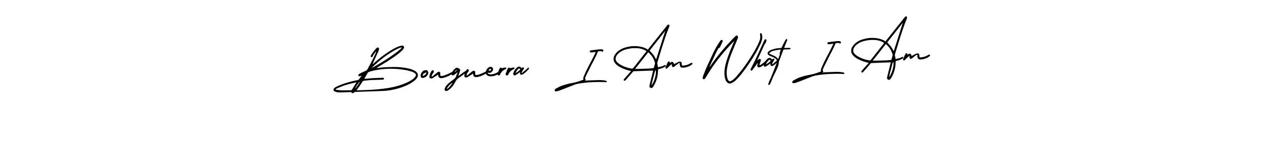 How to make Bouguerra  I Am What I Am signature? AmerikaSignatureDemo-Regular is a professional autograph style. Create handwritten signature for Bouguerra  I Am What I Am name. Bouguerra  I Am What I Am signature style 3 images and pictures png