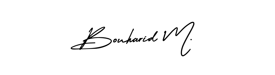 Best and Professional Signature Style for Bouharid M.. AmerikaSignatureDemo-Regular Best Signature Style Collection. Bouharid M. signature style 3 images and pictures png