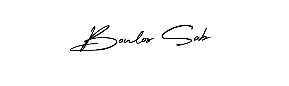 It looks lik you need a new signature style for name Boulos Sab. Design unique handwritten (AmerikaSignatureDemo-Regular) signature with our free signature maker in just a few clicks. Boulos Sab signature style 3 images and pictures png