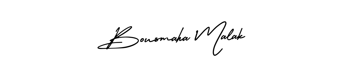 This is the best signature style for the Bousmaha Malak name. Also you like these signature font (AmerikaSignatureDemo-Regular). Mix name signature. Bousmaha Malak signature style 3 images and pictures png