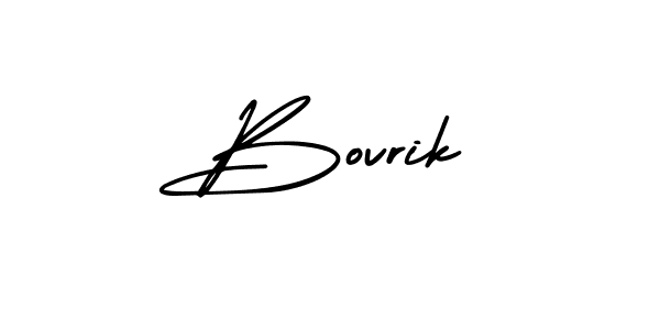 if you are searching for the best signature style for your name Bovrik. so please give up your signature search. here we have designed multiple signature styles  using AmerikaSignatureDemo-Regular. Bovrik signature style 3 images and pictures png