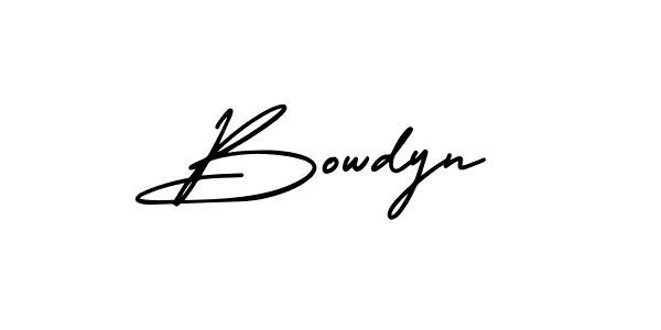 Create a beautiful signature design for name Bowdyn. With this signature (AmerikaSignatureDemo-Regular) fonts, you can make a handwritten signature for free. Bowdyn signature style 3 images and pictures png