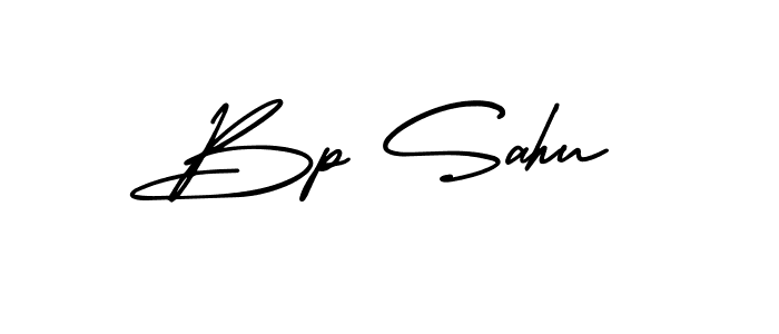 How to make Bp Sahu name signature. Use AmerikaSignatureDemo-Regular style for creating short signs online. This is the latest handwritten sign. Bp Sahu signature style 3 images and pictures png