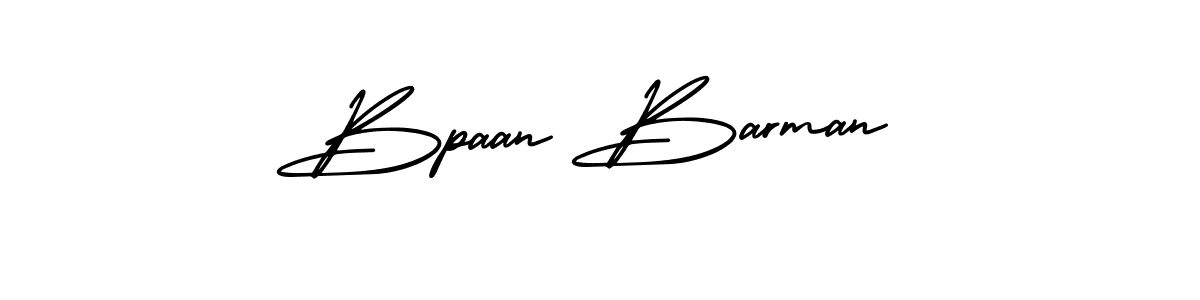 Design your own signature with our free online signature maker. With this signature software, you can create a handwritten (AmerikaSignatureDemo-Regular) signature for name Bpaan Barman. Bpaan Barman signature style 3 images and pictures png