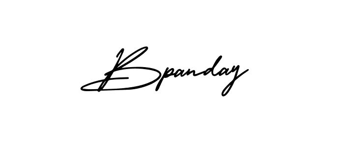 Use a signature maker to create a handwritten signature online. With this signature software, you can design (AmerikaSignatureDemo-Regular) your own signature for name Bpanday. Bpanday signature style 3 images and pictures png