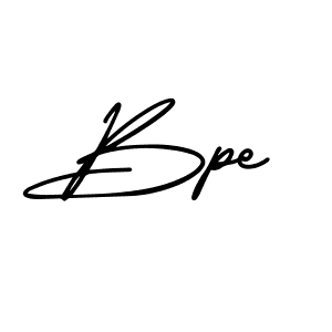 Design your own signature with our free online signature maker. With this signature software, you can create a handwritten (AmerikaSignatureDemo-Regular) signature for name Bpe. Bpe signature style 3 images and pictures png