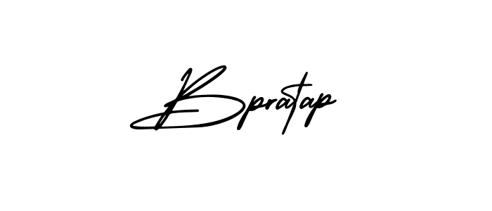 Design your own signature with our free online signature maker. With this signature software, you can create a handwritten (AmerikaSignatureDemo-Regular) signature for name Bpratap. Bpratap signature style 3 images and pictures png