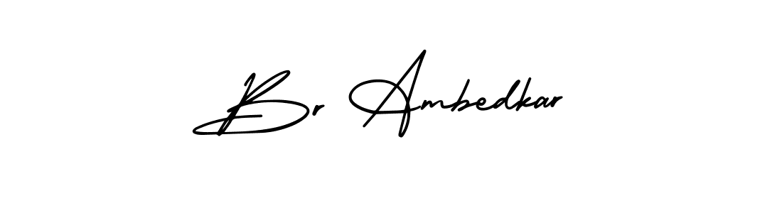 Make a beautiful signature design for name Br Ambedkar. With this signature (AmerikaSignatureDemo-Regular) style, you can create a handwritten signature for free. Br Ambedkar signature style 3 images and pictures png