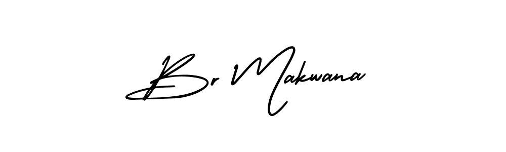 Make a beautiful signature design for name Br Makwana. With this signature (AmerikaSignatureDemo-Regular) style, you can create a handwritten signature for free. Br Makwana signature style 3 images and pictures png