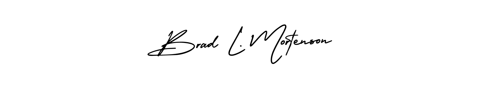 Best and Professional Signature Style for Brad L. Mortenson. AmerikaSignatureDemo-Regular Best Signature Style Collection. Brad L. Mortenson signature style 3 images and pictures png