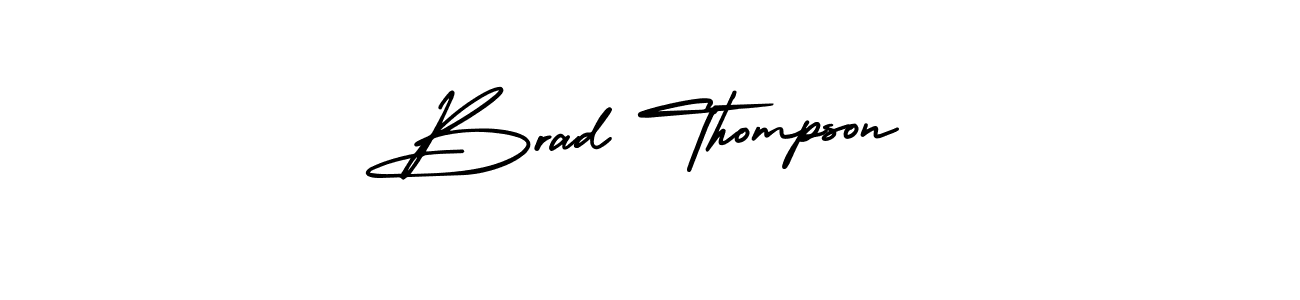 How to make Brad Thompson signature? AmerikaSignatureDemo-Regular is a professional autograph style. Create handwritten signature for Brad Thompson name. Brad Thompson signature style 3 images and pictures png