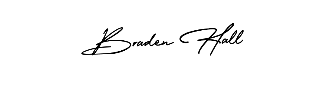 How to make Braden Hall signature? AmerikaSignatureDemo-Regular is a professional autograph style. Create handwritten signature for Braden Hall name. Braden Hall signature style 3 images and pictures png