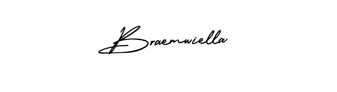 Similarly AmerikaSignatureDemo-Regular is the best handwritten signature design. Signature creator online .You can use it as an online autograph creator for name Braemwiella. Braemwiella signature style 3 images and pictures png