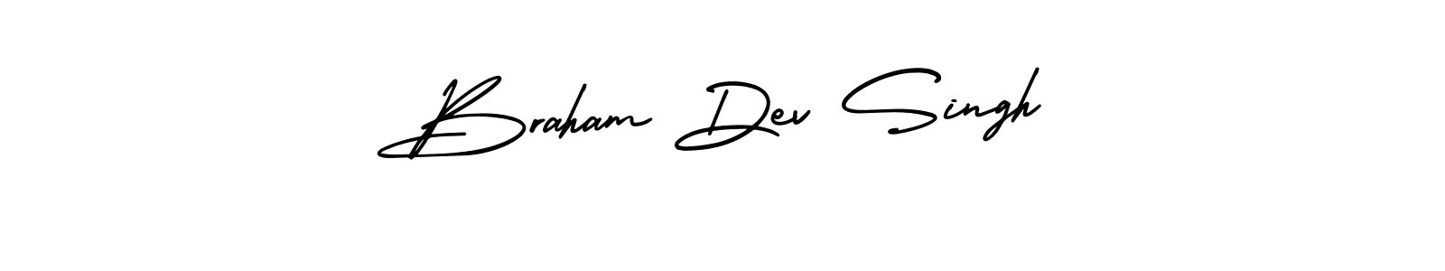 AmerikaSignatureDemo-Regular is a professional signature style that is perfect for those who want to add a touch of class to their signature. It is also a great choice for those who want to make their signature more unique. Get Braham Dev Singh name to fancy signature for free. Braham Dev Singh signature style 3 images and pictures png