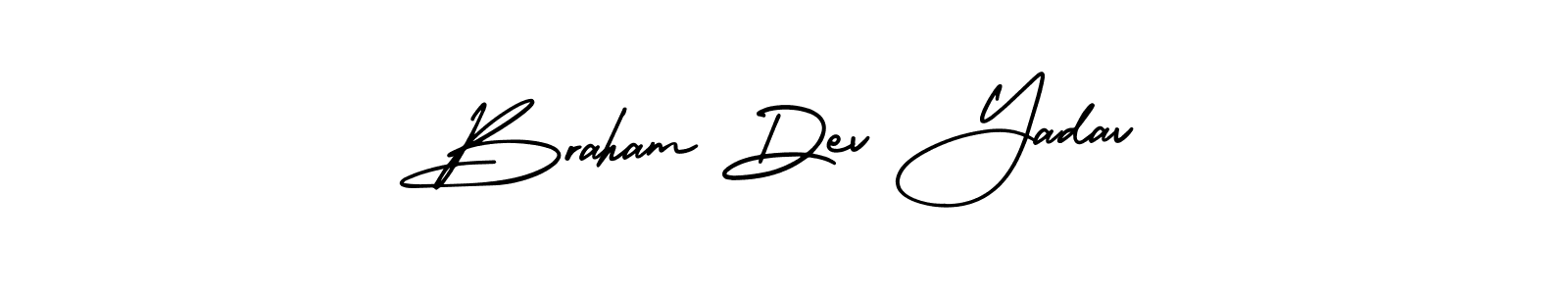Create a beautiful signature design for name Braham Dev Yadav. With this signature (AmerikaSignatureDemo-Regular) fonts, you can make a handwritten signature for free. Braham Dev Yadav signature style 3 images and pictures png